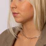 Klassisk halskæde til kvinder i sølv