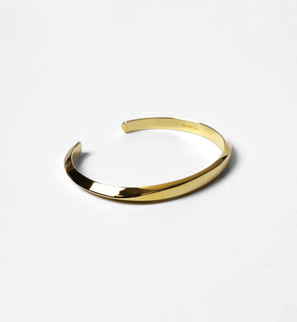 Amber bangle armbånd i guld