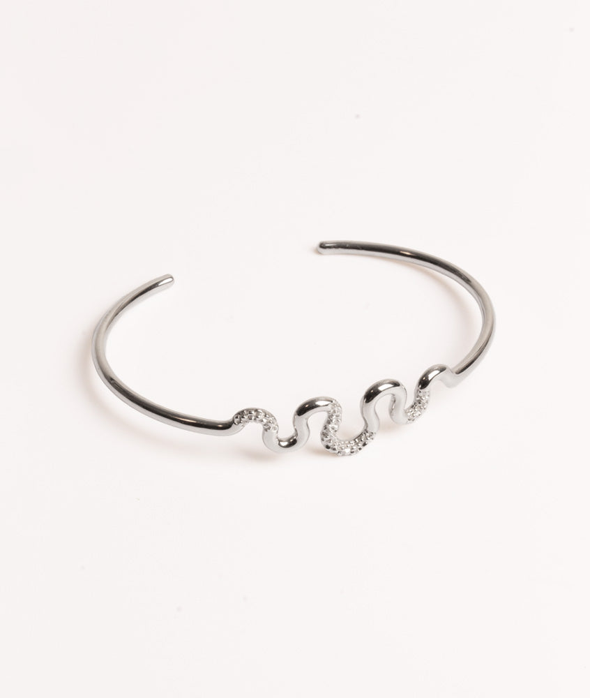 Beat bangle armbånd i sølv til kvinder med flotte deltaljer