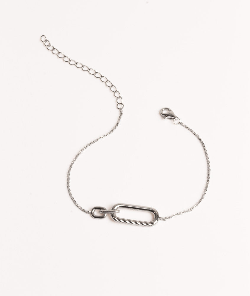 Sølv armbånd til kvinder med elegante detaljer