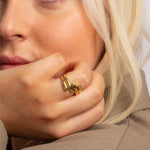 Statement ring til kvinder i guld