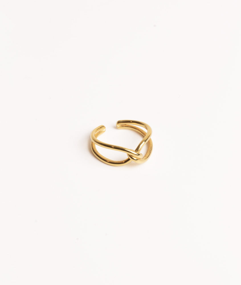 Twine Justerbar ring i guld til kvinder