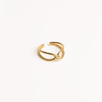 Twine Justerbar ring i guld til kvinder