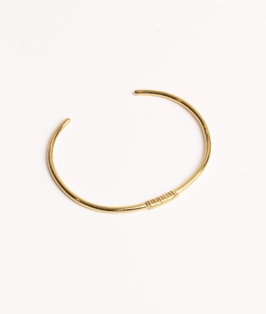 Twirl bangle armbånd i guld til kvinder